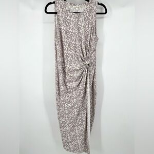 Nine Britton Gray and White Maxi Dress